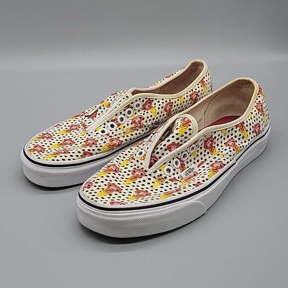 Vans Authentic x Kendra Dandy Scream Lips Skate Shoes in White size 8.5 - Picture 2 of 7